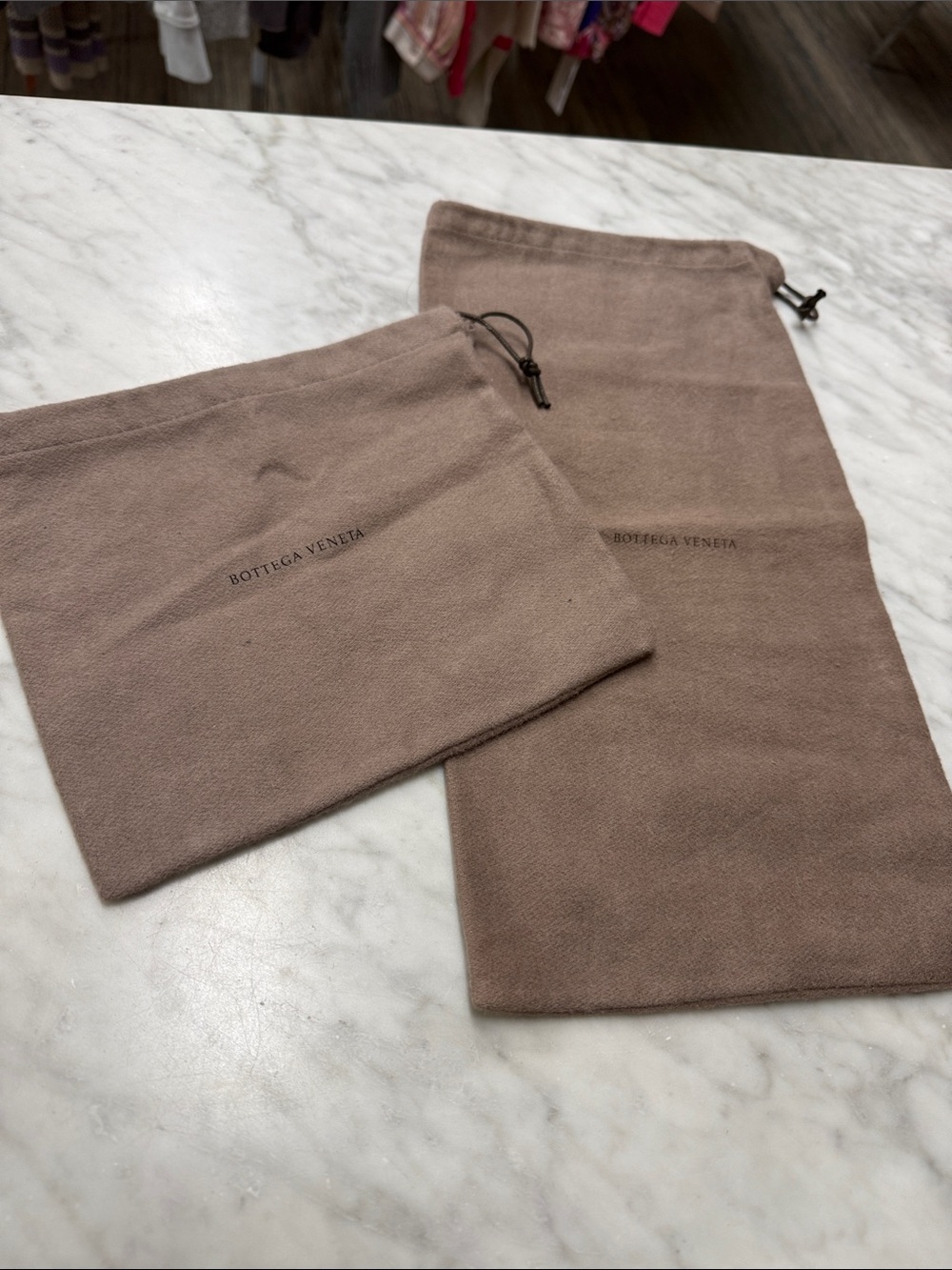 Bottega Venetta Two Sleeper Bags, Storage Bags for Belts Shoes Purses
